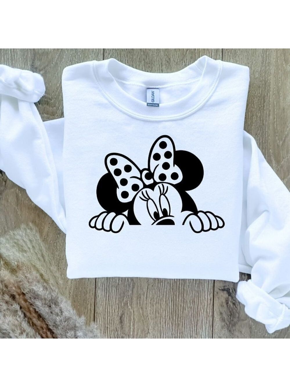 Minnie Mouse Peeking Sweatshirt